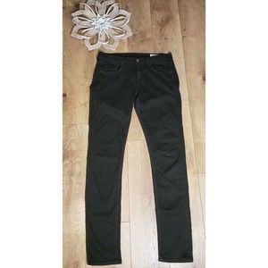 RAG & BONE Women Size 26 The Dre Skinny Jeans Dark Green Wash Made in USA